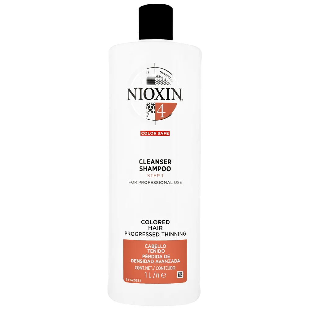NIOXIN 3D Care System System 4 Step 1 Color Safe Cleanser Shampoo: For Colored Hair With Progressed Thinning 1000ml Image 1
