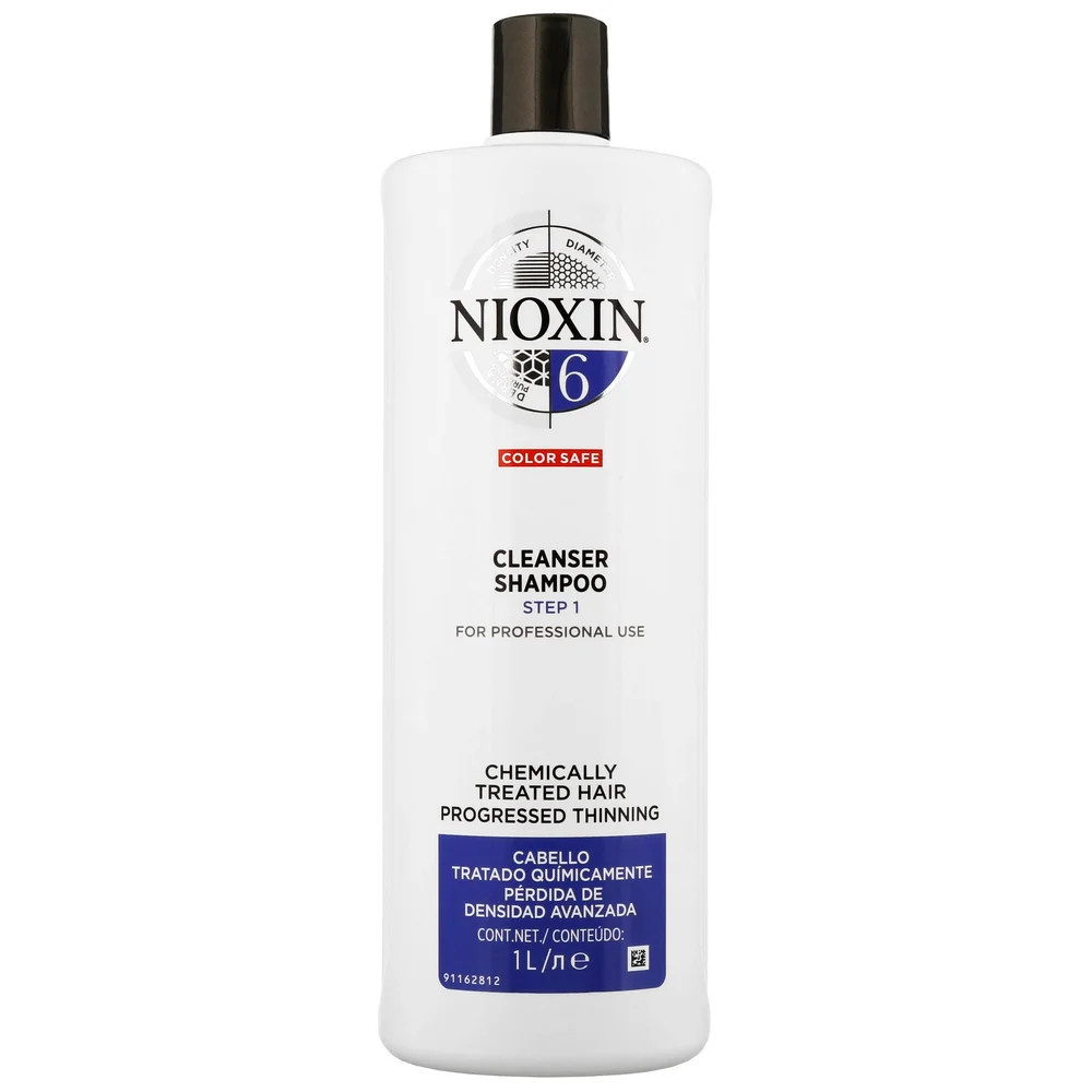 NIOXIN 3D Care System System 6 Step 1 Color Safe Cleanser Shampoo: For Chemically Treated Hair With Progressed Thinning 1000ml Image 1