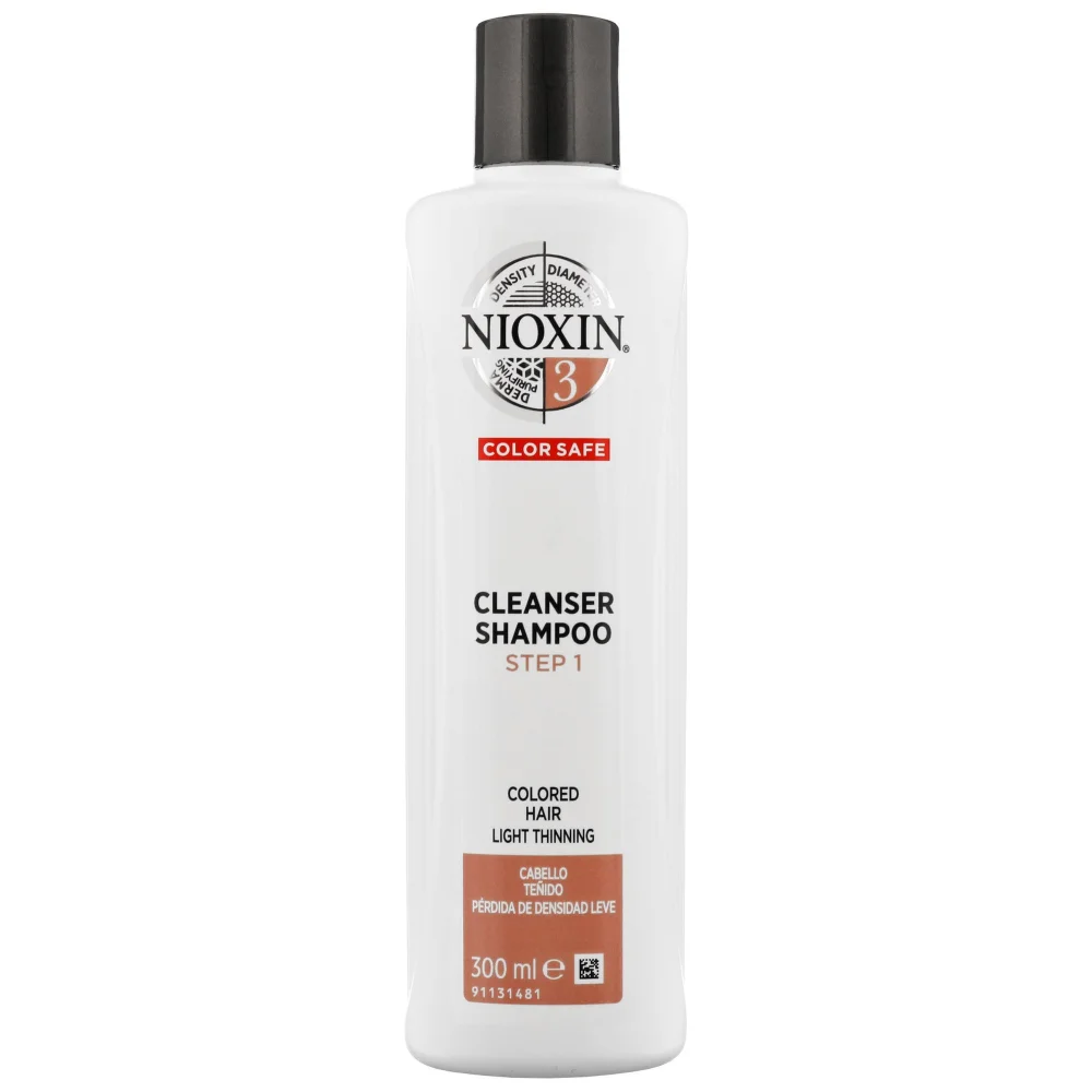 NIOXIN 3D Care System System 3 Step 1 Color Safe Cleanser Shampoo: For Colored Hair With Light Thinning 300ml Image 1