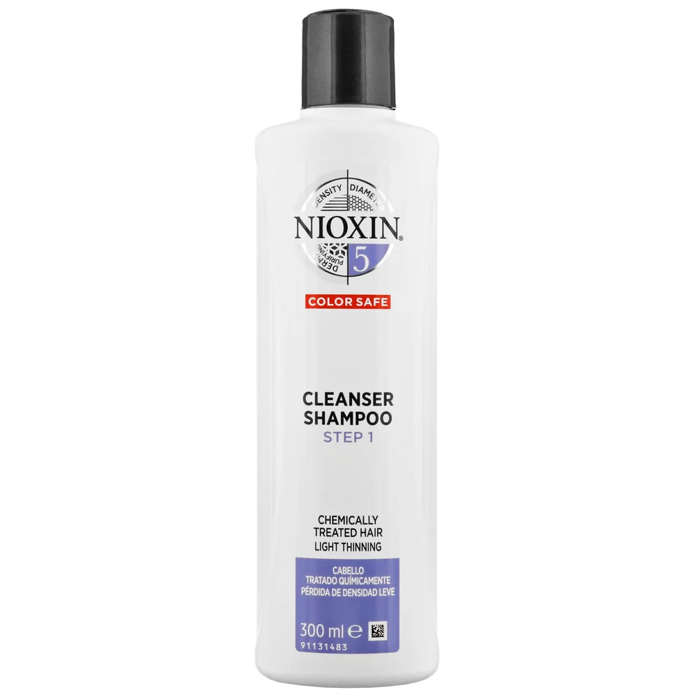 NIOXIN 3D Care System System 5 Step 1 Color Safe Cleanser Shampoo: For Chemically Treated Hair With Light Thinning 300ml Image 1
