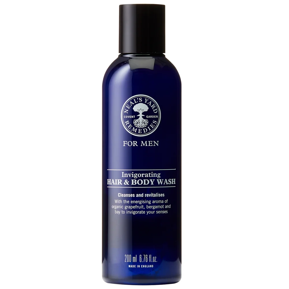 Neal's Yard Remedies For Men Invigorating Hair & Body Wash 200ml Image 1