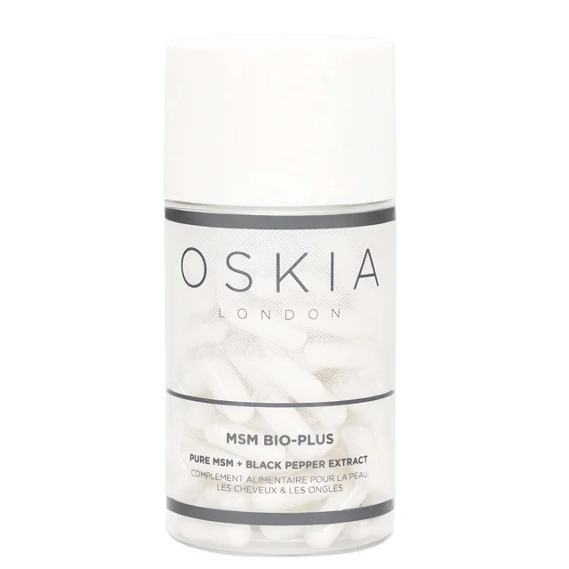Oskia Supplements MSM Bio-Plus Pure MSM + Black Pepper Extract 120 Capsules