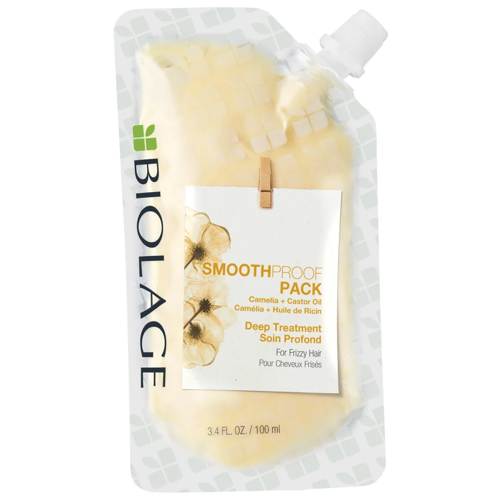 Biolage SmoothProof Deep Treatment Pack: Smoothing Deep Treatment Mask for Frizzy Hair 100ml Image 1