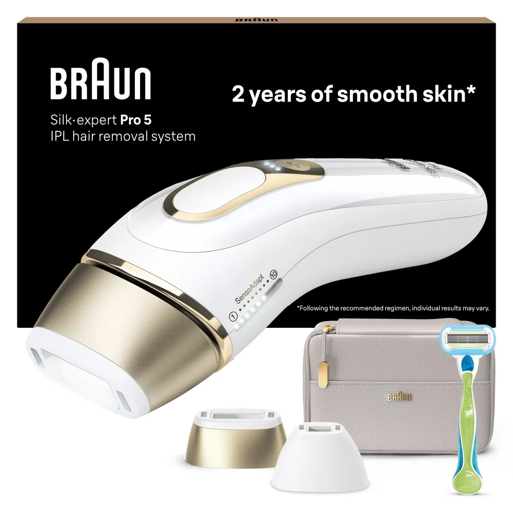 Braun IPL Silk-expert Pro 5 PL5124 IPL with 3 Extras: Precision Head, Venus Razor and Premium Pouch Image 1