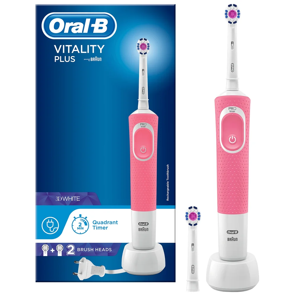Oral-B Vitality Plus - Pink Electric Toothbrush Image 1
