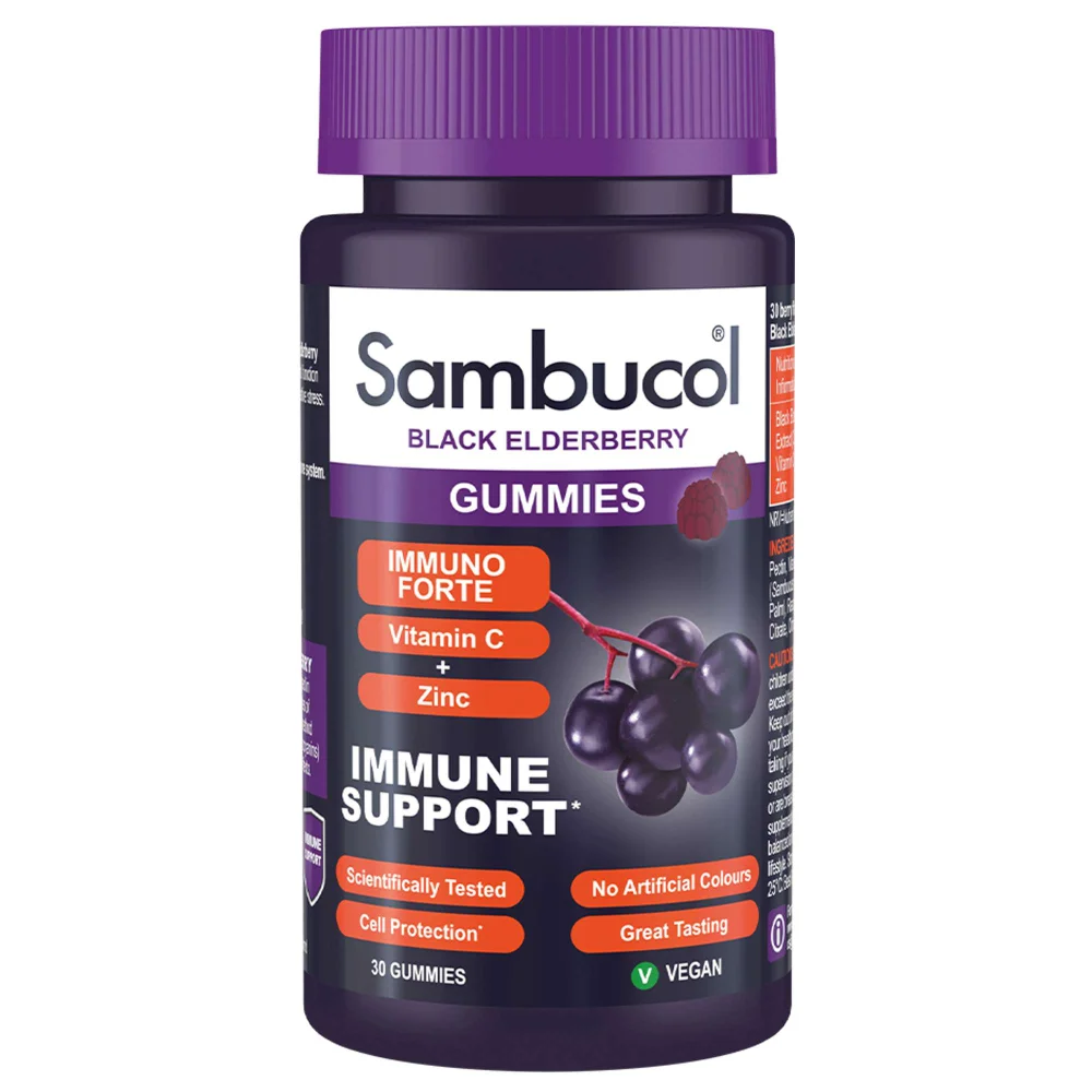 Sambucol Black Elderberry Immuno Forte Gummies x 30 Image 1