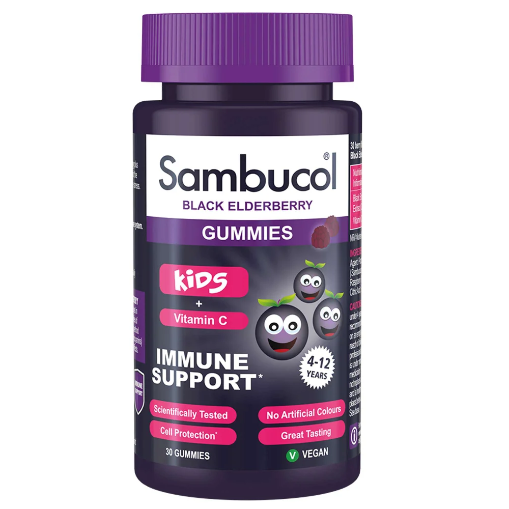 Sambucol Black Elderberry Kids Gummies x 30 Image 1