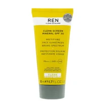 REN Clean Skincare Screen Mineral Face Sunscreen SPF 30 50ml
