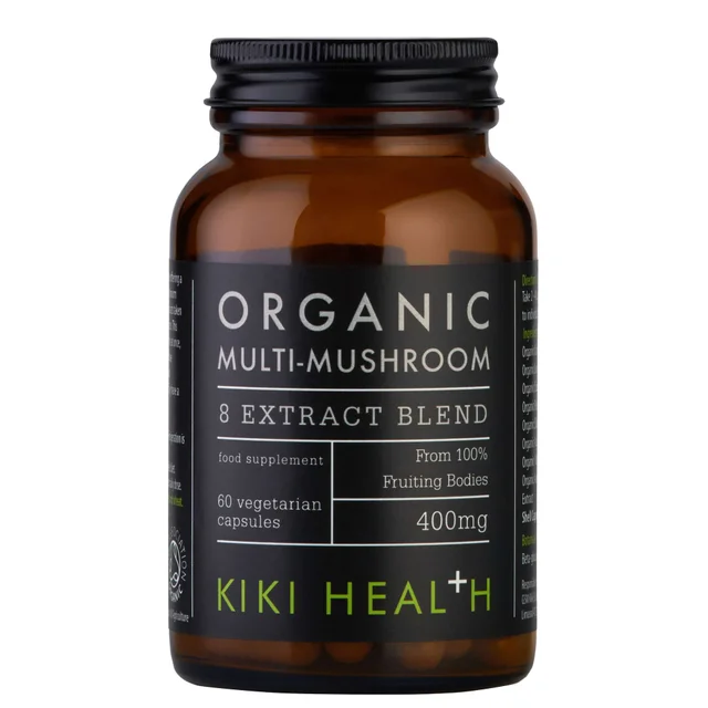KIKI Health Immune Health Organic Multi-Mushroom 8 Extract Blend 60 Vegicaps