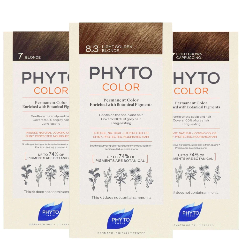 PHYTO PHYTOCOLOR: Permanent Hair Dye Shade: 7.3 Golden Blonde Image 1