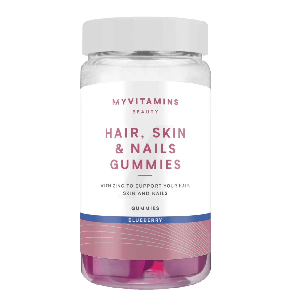 Myvitamins Gummies Hair Skin and Nails Blueberry x 60 Image 1