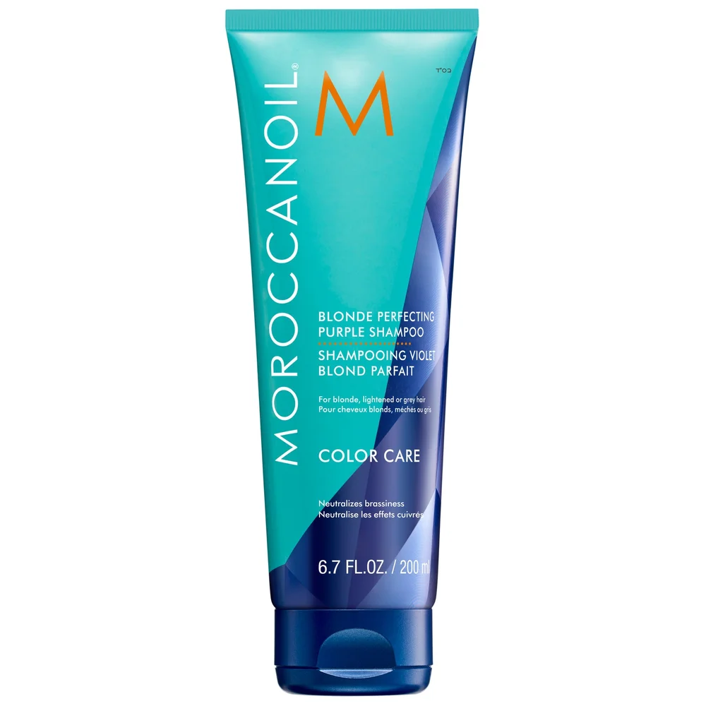 Moroccanoil Blonde Perfecting Purple Shampoo 200ml Image 1