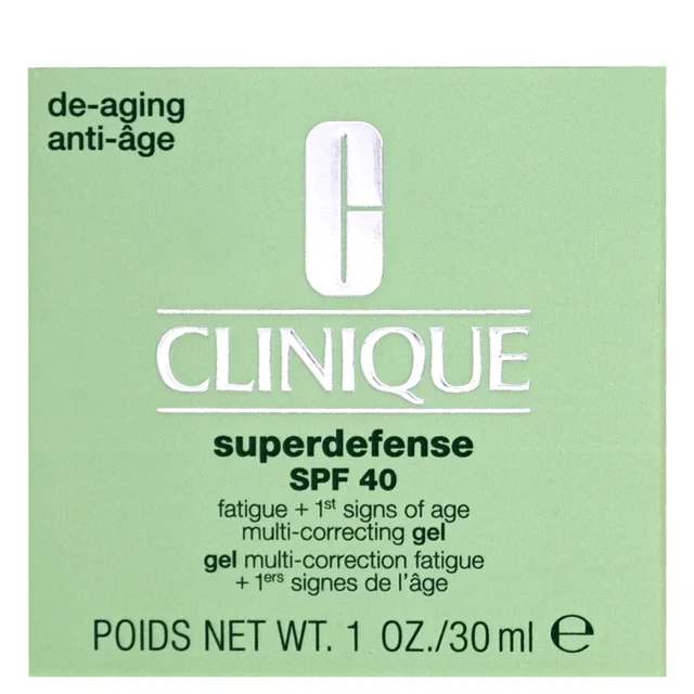 Clinique Superdefense Fatigue + 1st Signs of Age Multi-Correcting Gel SPF40 30ml