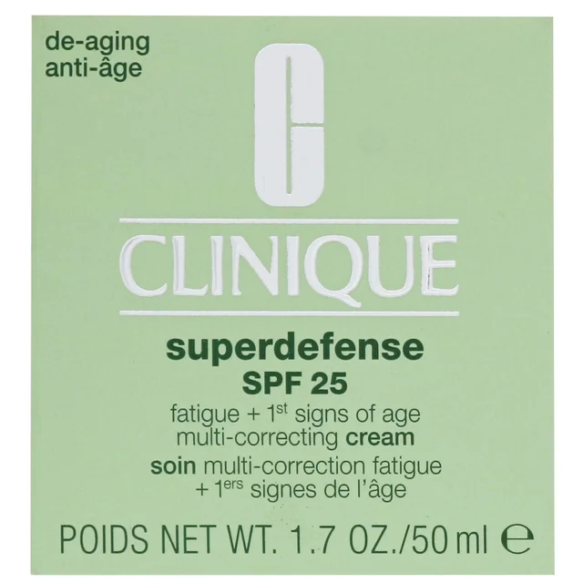 Clinique Superdefense Fatigue + 1st Signs of Age Multi-Correcting Cream for Combination Oily to Oily Skin SPF25 50ml
