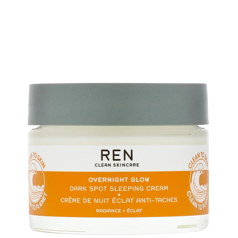 REN Clean Skincare Face Overnight Glow Dark Spot Sleeping Cream 50ml Image 1