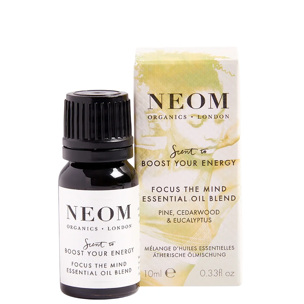 Neom Wellbeing London Scent To Boost Your Energy Focus the Mind Essential Oil Blend 10ml Image 1