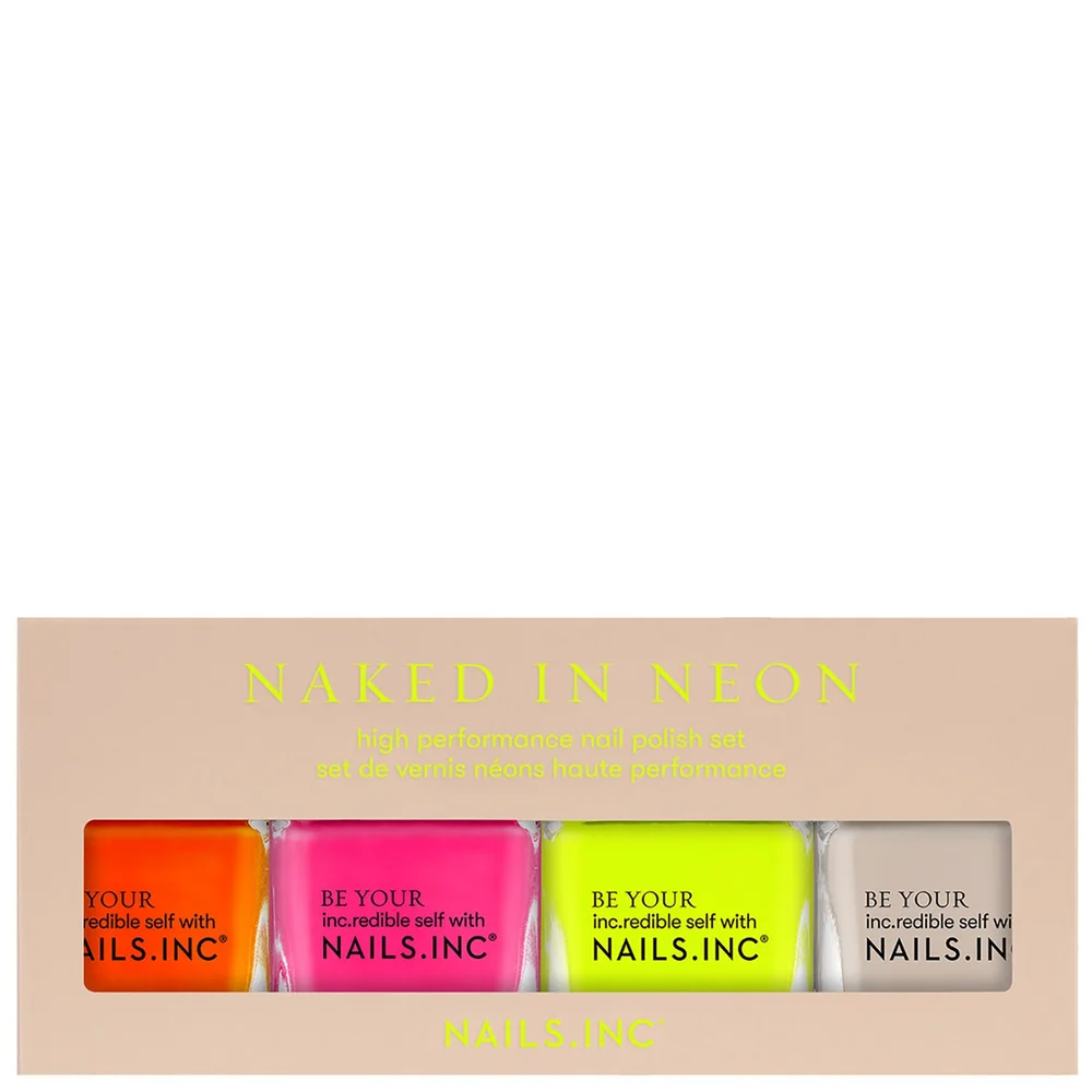 NAILS.INC Nail Polish Quad Naked in Neon Image 1