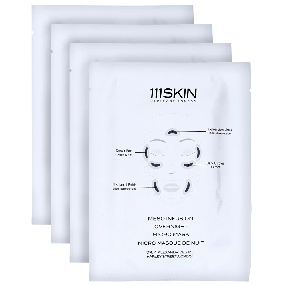111SKIN Treatment Meso Infusion Overnight Micro Mask 4 x 16g Image 1