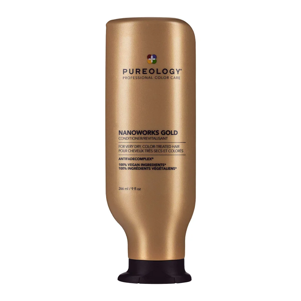 Pureology Nanoworks Gold Conditioner, For Dry Tired Colour-Treated Hair, Restores Shine 266ml Image 1
