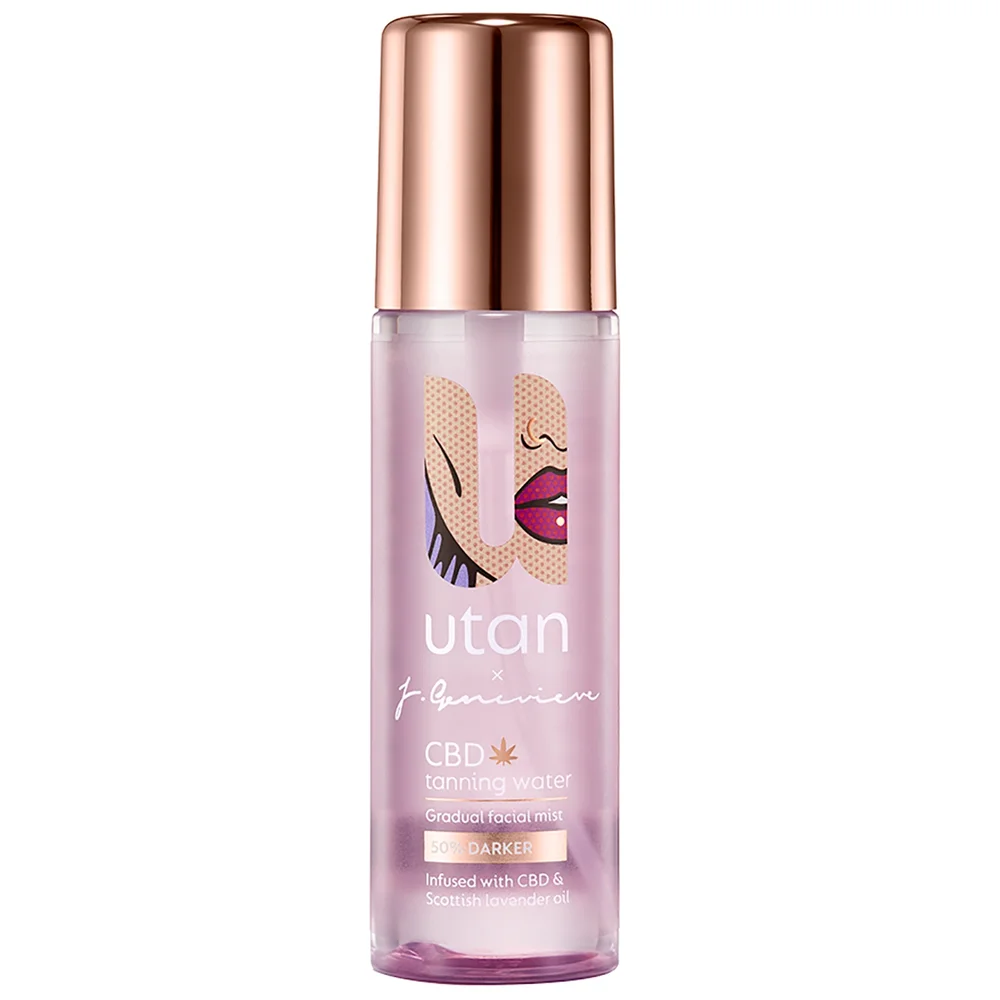 utan Face x Jamie Tanning Water (Gradual Facial Mist) 50% Darker 100ml Image 1