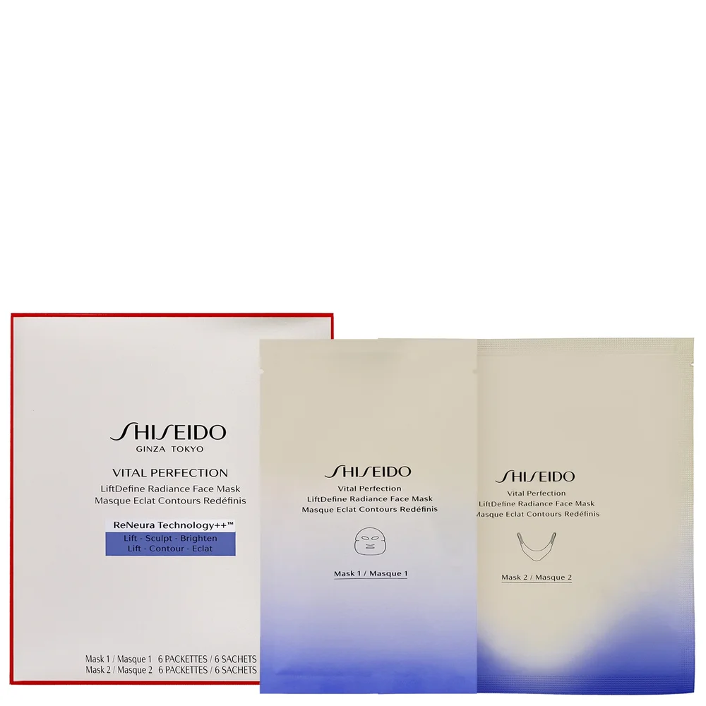 Shiseido Vital Perfection LiftDefine Radiance Face Mask x 6 Sheets Image 1