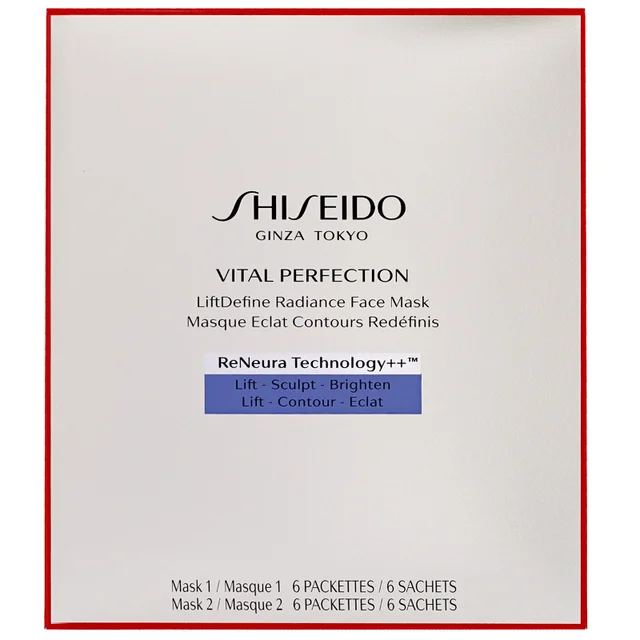 Shiseido Vital Perfection LiftDefine Radiance Face Mask x 6 Sheets