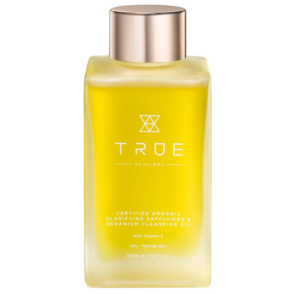 TRUE Skincare Cleansers & Toners Certified Organic Clarifying Safflower & Geranium Cleansing Oil 110ml Image 1