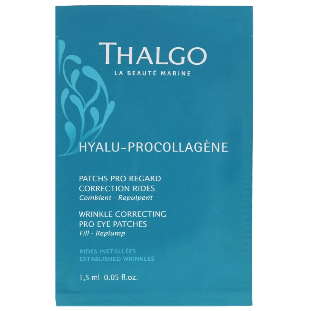 Thalgo Anti-Ageing Hyalu-Procollagen Wrinkle Correcting Eye Pro Patches 8 Sachets Image 1