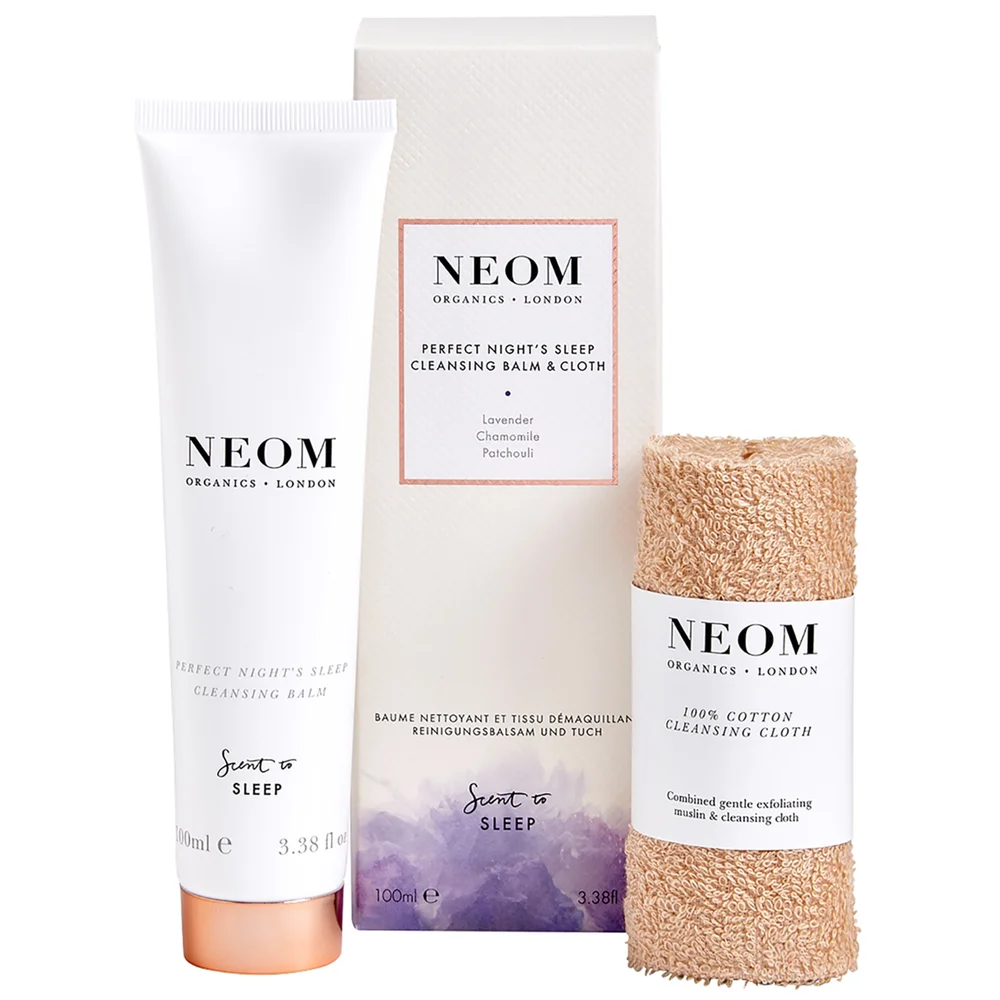 Neom Wellbeing London Scent To Sleep Perfect Night's Sleep Cleansing Balm & Cloth 100ml Image 1