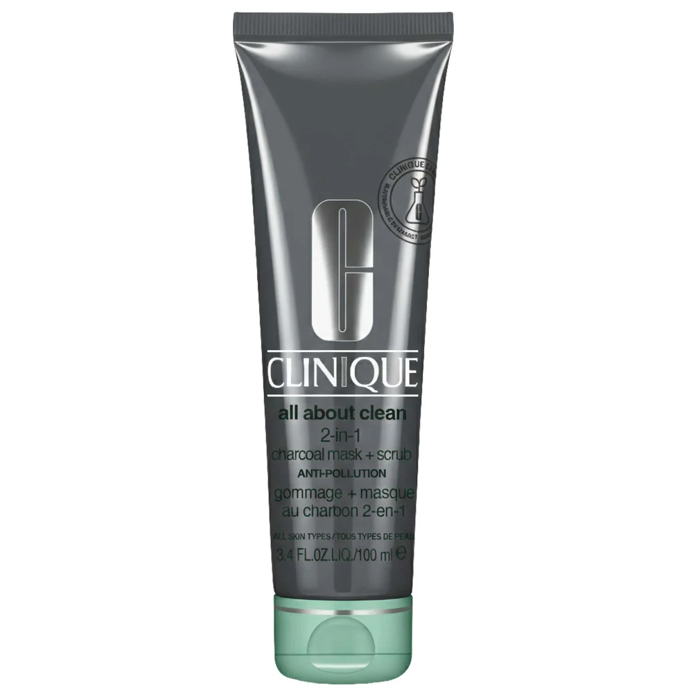 Clinique All About Clean 2-In-1 Charcoal Mask + Scrub 100ml Image 1
