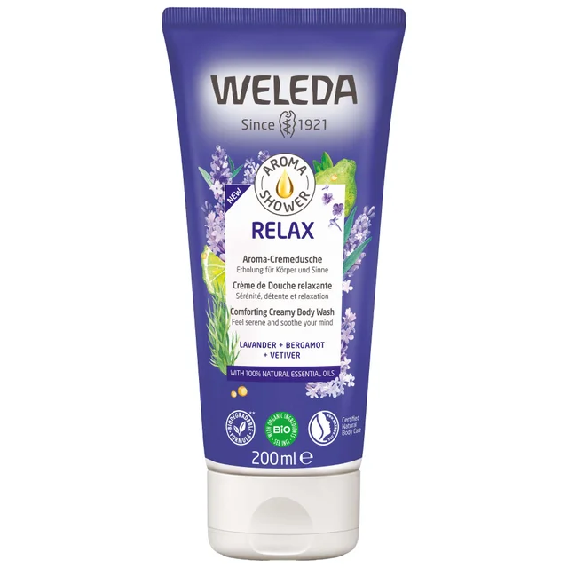 Weleda Body Care Relax Lavender Creamy Body Wash 200ml