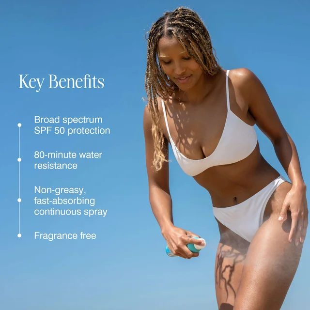 Coola Classic Body Sunscreen Spray SPF50 Fragrance-Free 177ml