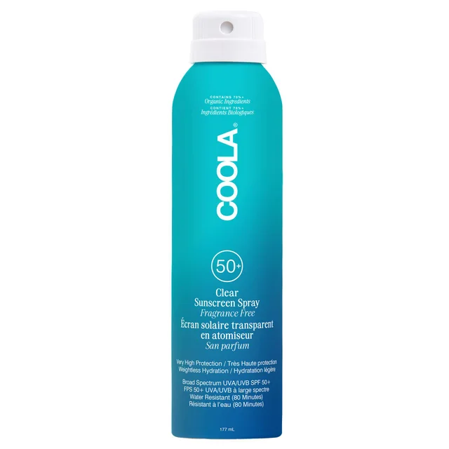 Coola Classic Body Sunscreen Spray SPF50 Fragrance-Free 177ml