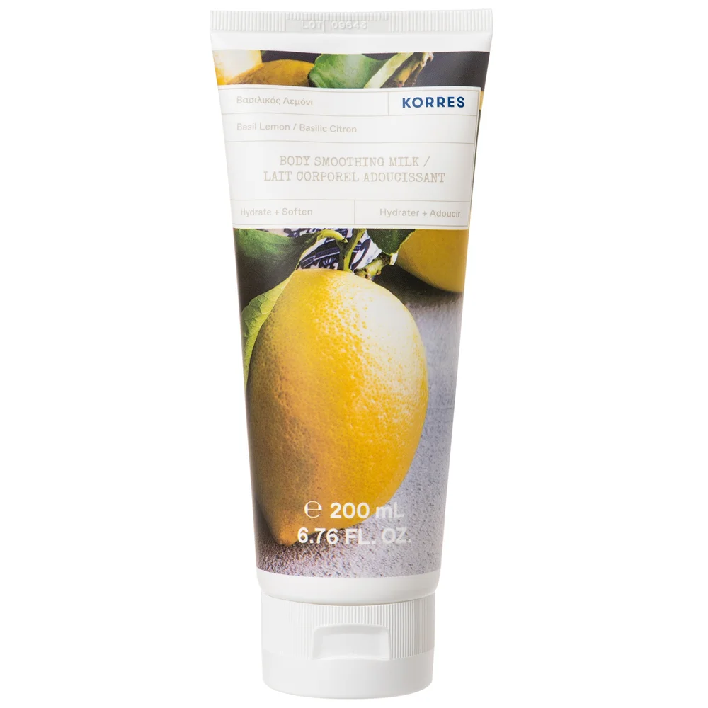 KORRES Body Basil Lemon Body Smoothing Milk 200ml Image 1