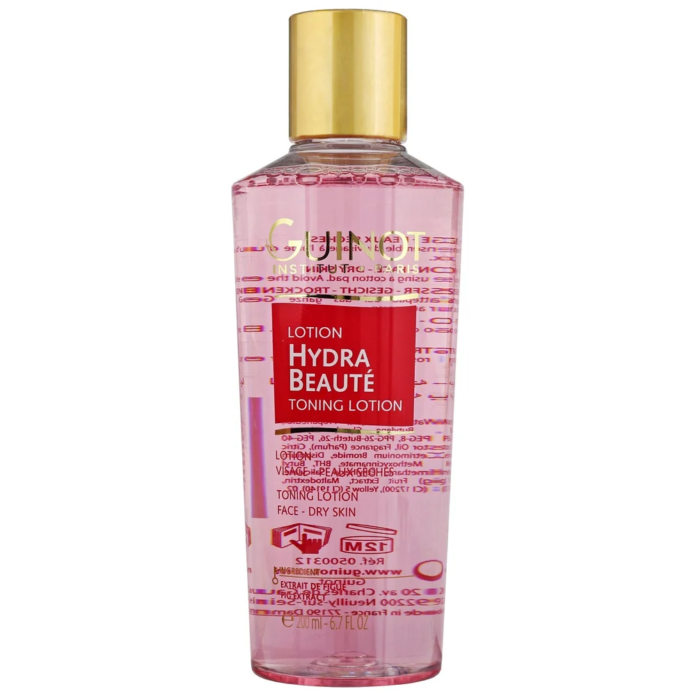 Guinot Make-Up Removal / Cleansing Lotion Hydra Beauté Toning Lotion with Lotus Extract Dry Skin 200ml / 6.7 fl.oz. Image 1