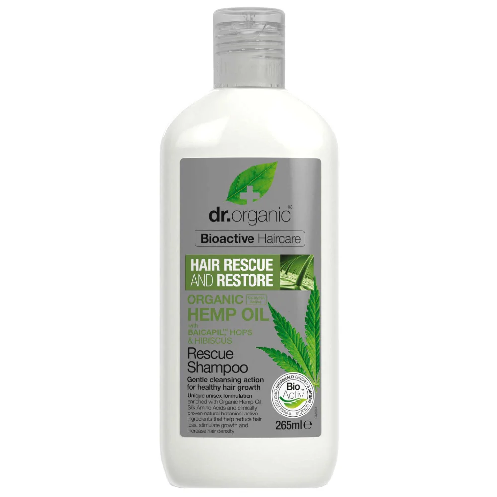 dr.organic Hemp Oil Rescue Shampoo 265ml Image 1
