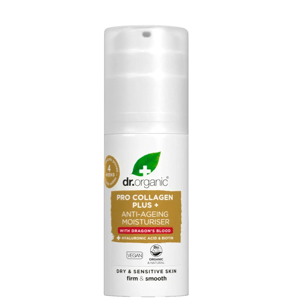 dr.organic Pro Collagen Plus Anti-Ageing moisturiser with Dragons Blood 50ml Image 1