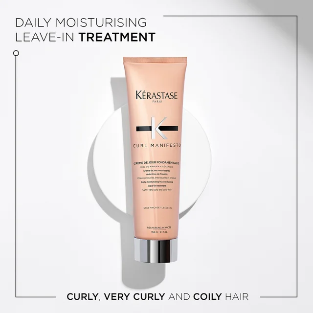 Kérastase Curl Manifesto Crème De Jour Fondamentale: Daily Moisturizing Free-Reducing Leave-In Treatment 150ml