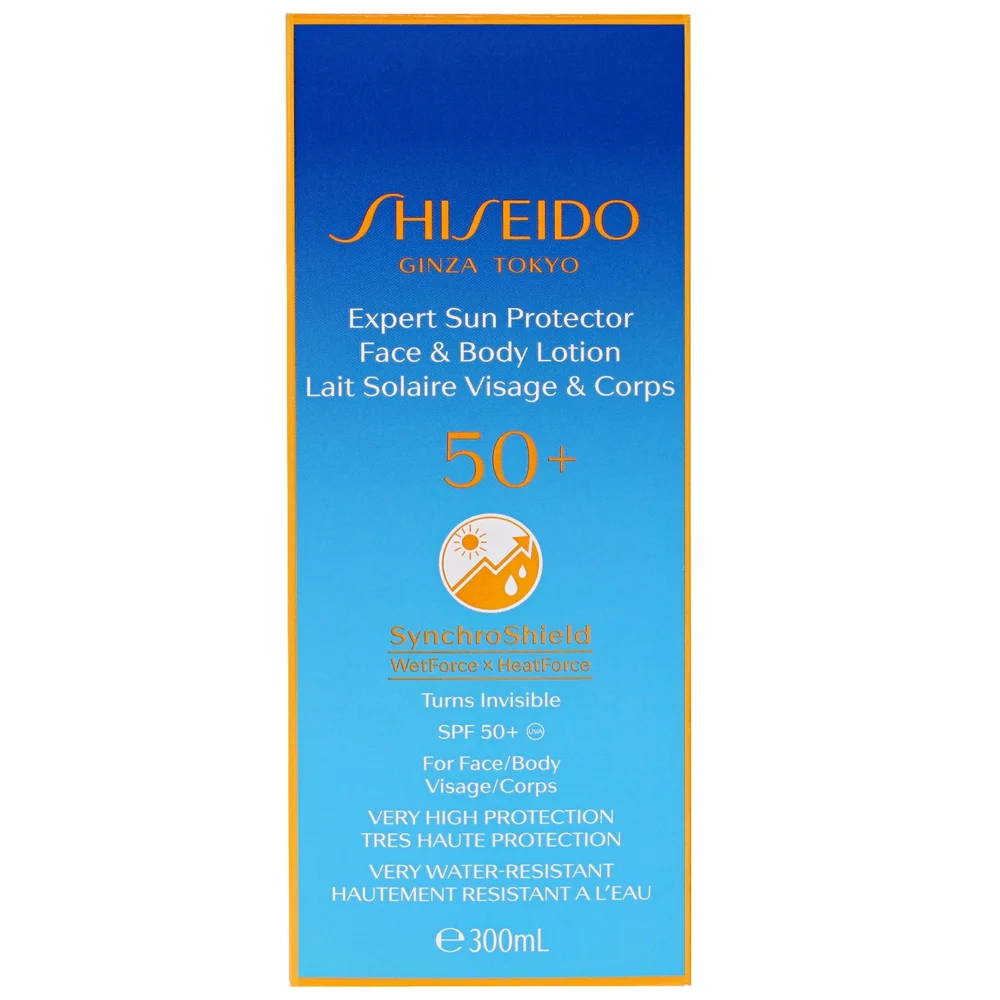 Shiseido Sun Care Expert Sun: Protector Face & Body Lotion SPF50+ 300ml Image 1