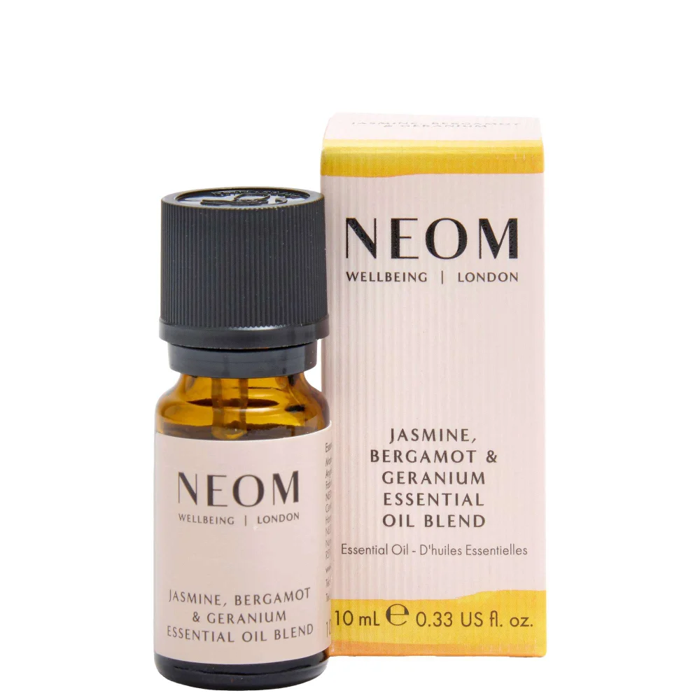Neom Wellbeing London Scent To Make You Happy Jasmine & Bergamot & Geranium Essential Oil Blend 10ml Image 1