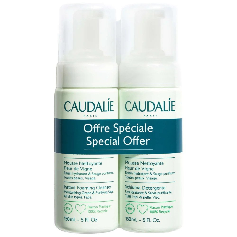 Caudalie Vinoclean Instant Foaming Cleanser 150ml x 2 (Worth £36) Image 1