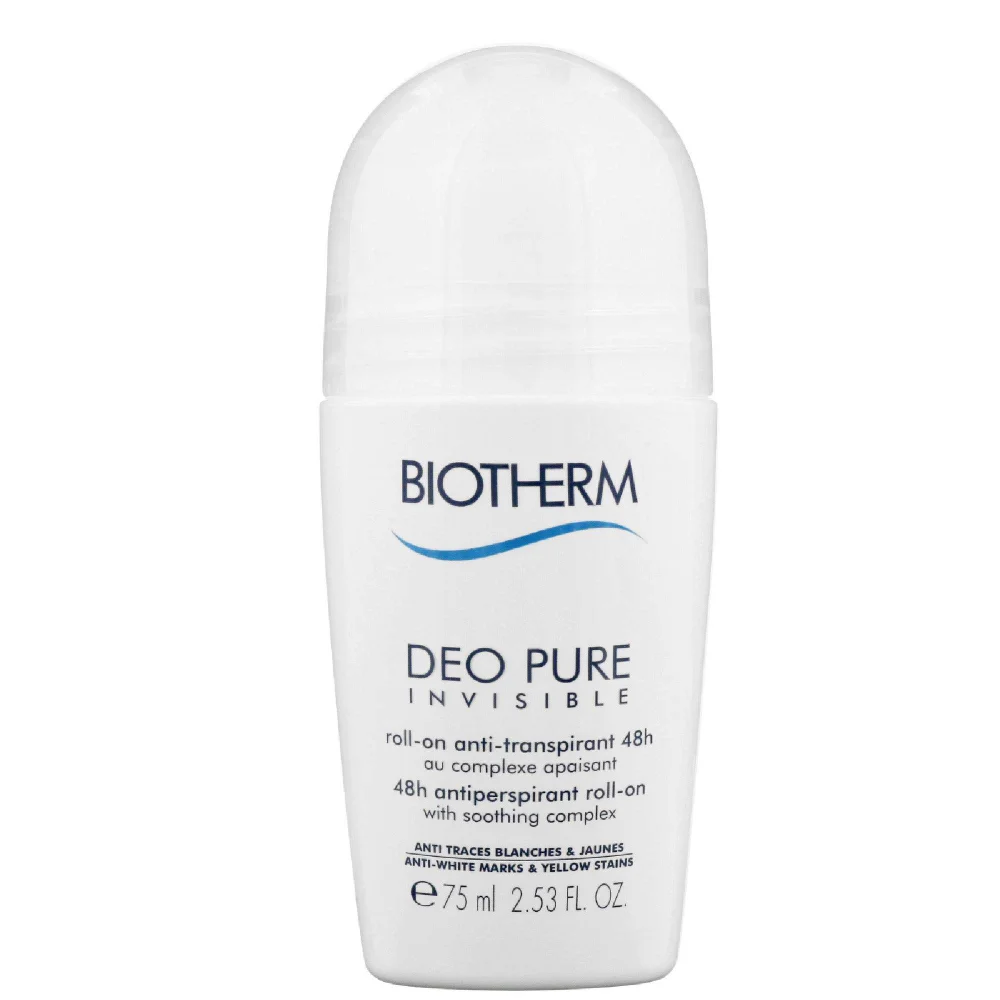 Biotherm Deo Pure Invisible 48h Antiperspirant Roll-On With Soothing Complex 75ml Image 1