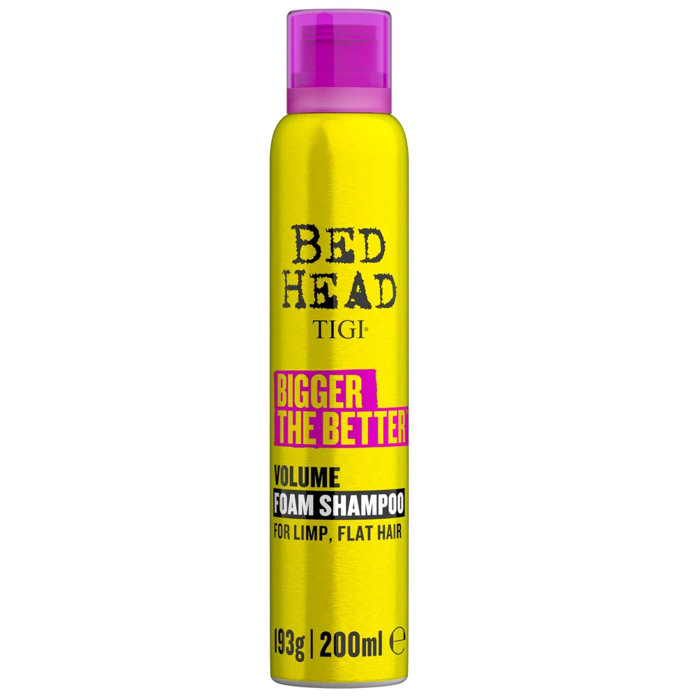TIGI Bed Head Wash & Care Bigger The Better Volume Foam Shampoo for Fine Hair 200ml Image 1