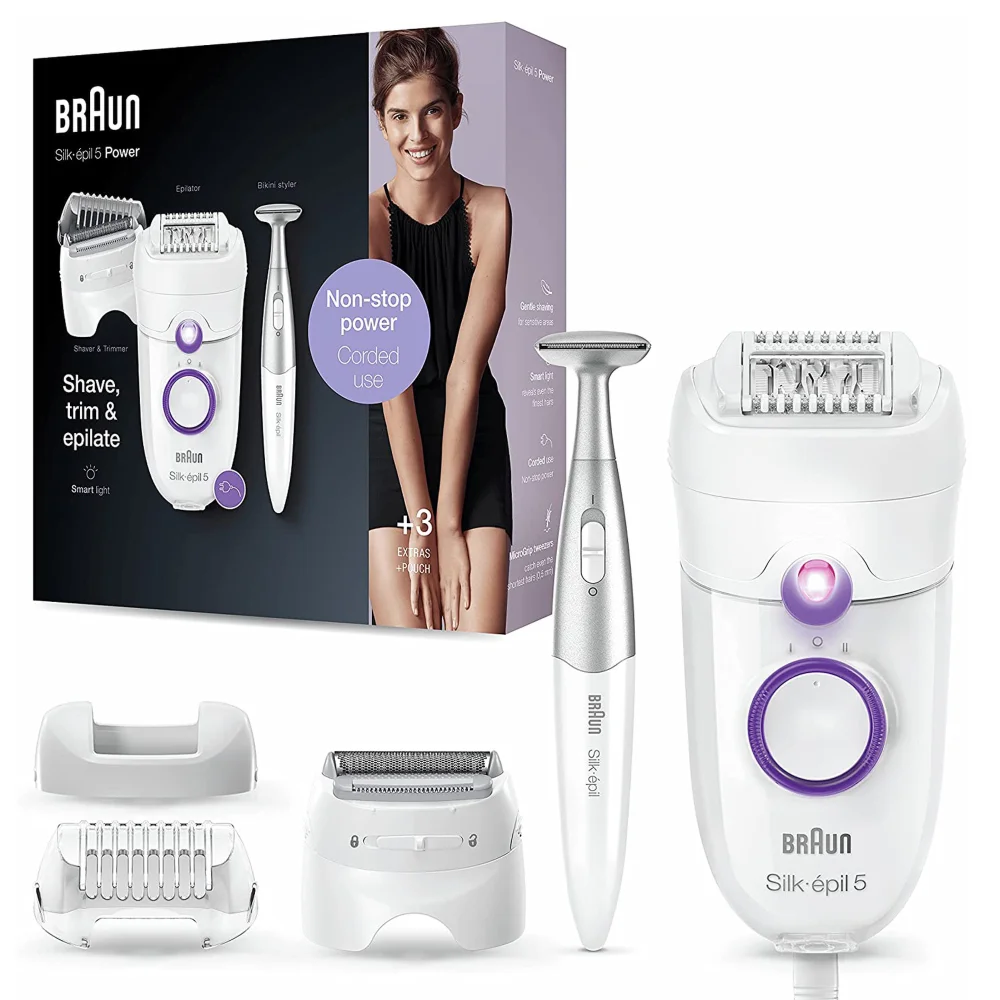 Braun Silk-épil Epilators Silk-épil 5 825 Power Shave, Trim & Epilate Image 1