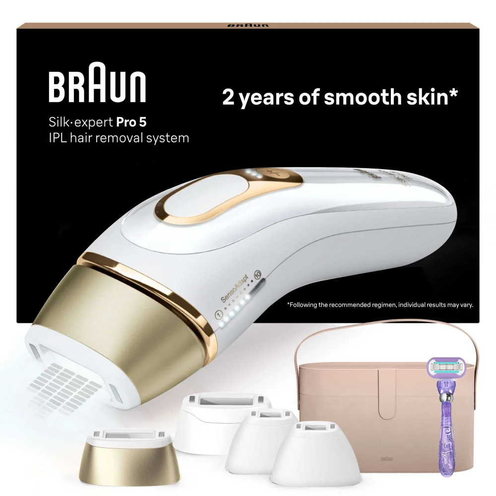 Braun IPL Silk-expert Pro 5 PL5347 IPL with 5 Extras: Venus razor and Super Premium Beauty Box Image 1