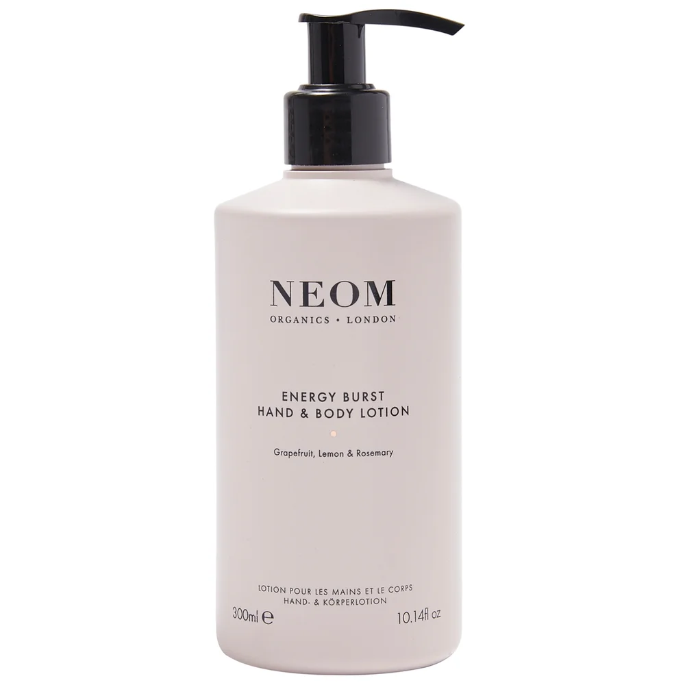 Neom Wellbeing London Scent To Boost Your Energy Energy Burst Hand & Body Lotion 300ml Image 1