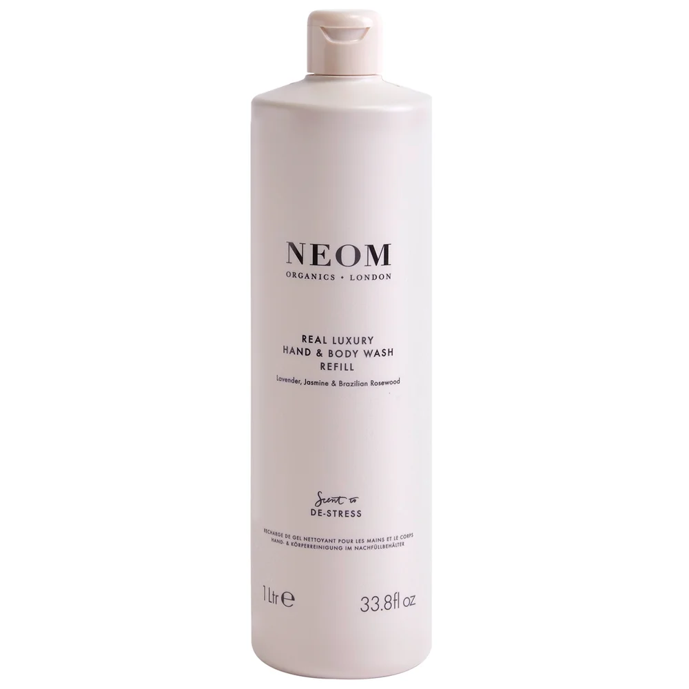 Neom Wellbeing London Scent To De-Stress Real Luxury Hand & Body Wash Refill 1000ml Image 1