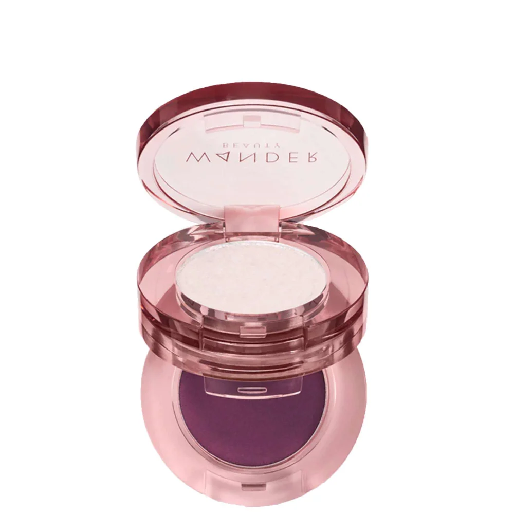 Wander Beauty Double Date Eyeshadow Duo Wink / Bae (Holographic Purple Pearl / Plum Amethyst) 0.9g + 1g Image 1