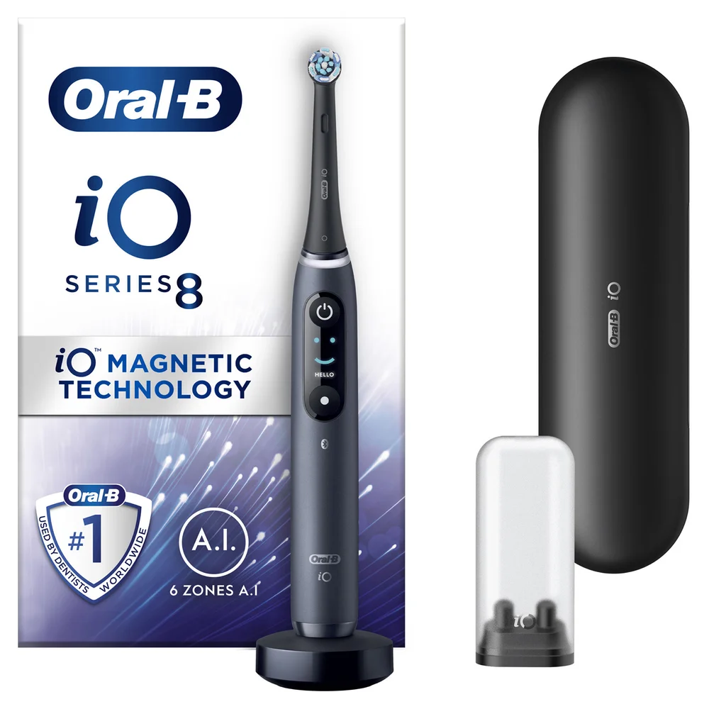 Oral-B iO 8 Black Electric Toothbrush Image 1