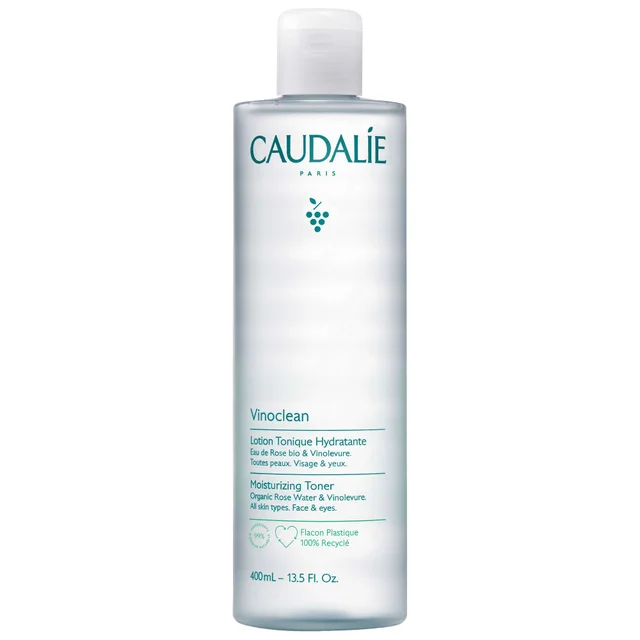 Caudalie Vinoclean Moisturising Toner with Rose Water 400ml (Worth £36)